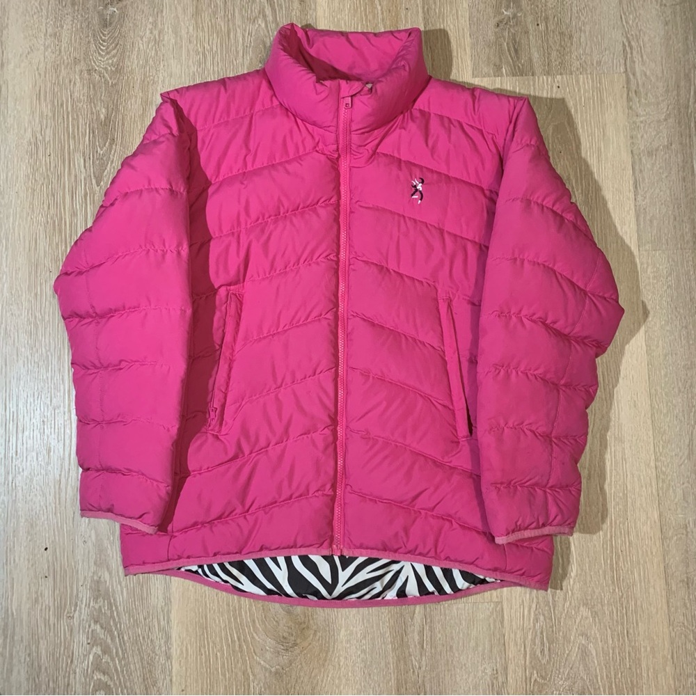 Browning Pink Puffer Jacket with Zebra Lining